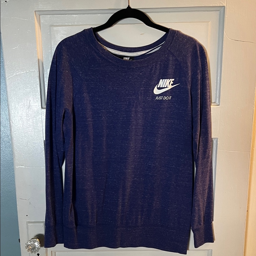 Nike Navy Long Sleeve Top